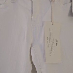 Kate Spade white slim jeans